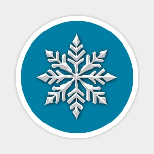 Winter Snowflake || Vector Art Magnet